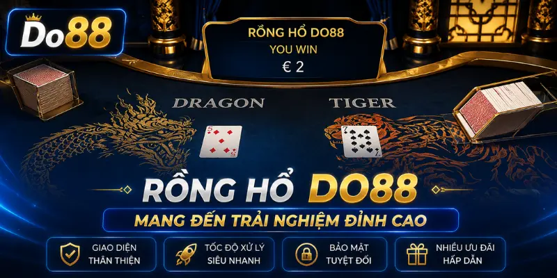 Rồng Hổ DO88 mang đến trải nghiệm casino trực tuyến với luật chơi đơn giản, tốc độ nhanh, giao diện hiện đại, bảo mật cao và nhiều ưu đãi hấp dẫn.