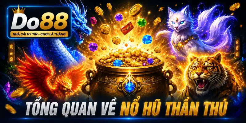Tổng quan Nổ Hũ Thần Thú DO88 - Game slot chủ đề linh thú với đồ họa ấn tượng và nhiều tính năng hấp dẫn Tìm hiểu tổng quan về Nổ Hũ Thần Thú DO88 với chủ đề linh thú huyền thoại, đồ họa sống động, nhiều tính năng đặc sắc và cơ hội săn thưởng hấp dẫn.