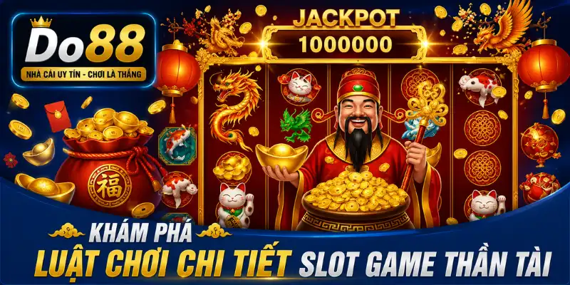 Tìm hiểu luật chơi Nổ Hũ Thần Tài DO88 với hướng dẫn chi tiết về biểu tượng, cách quay thưởng, tính năng đặc biệt và cơ hội nhận Jackpot hấp dẫn.