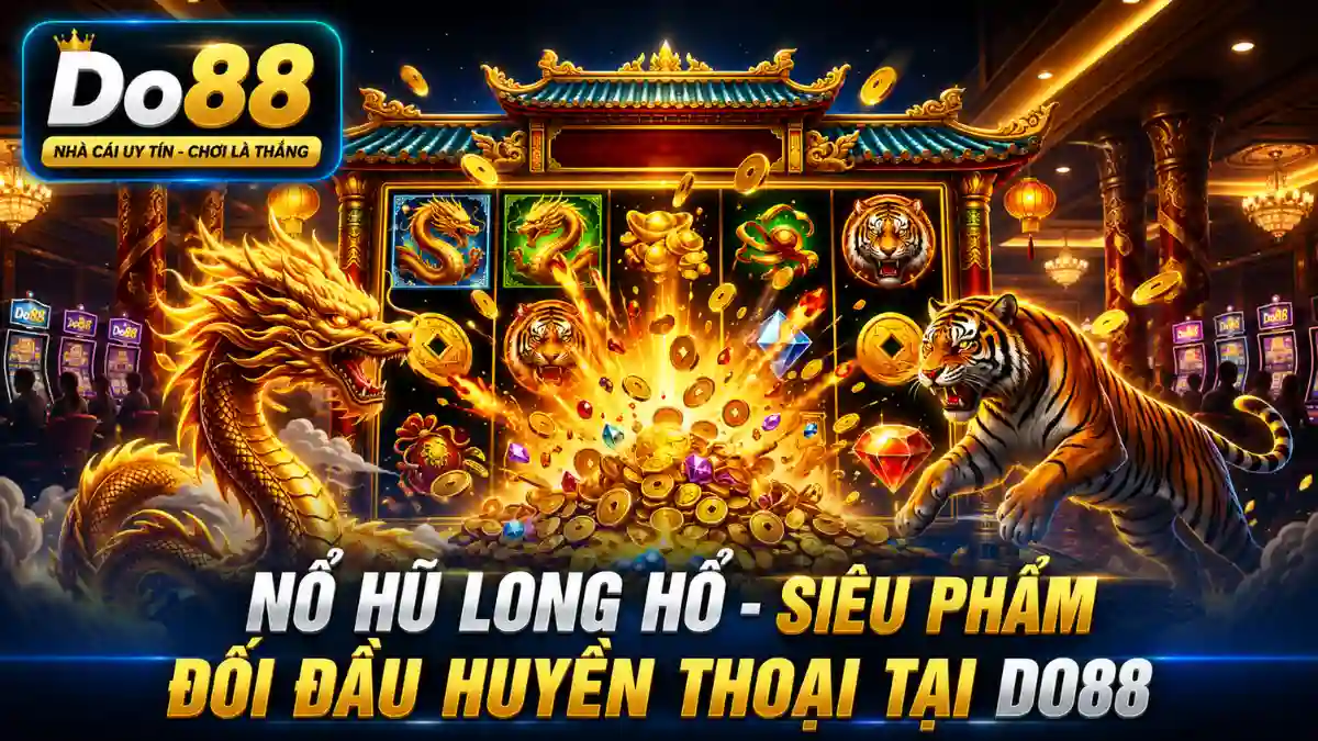Khám phá Nổ Hũ Long Hổ DO88 với chủ đề Rồng – Hổ huyền thoại, hiệu ứng quay thưởng mãn nhãn, nhiều tính năng hấp dẫn và cơ hội chinh phục Jackpot lớn.
