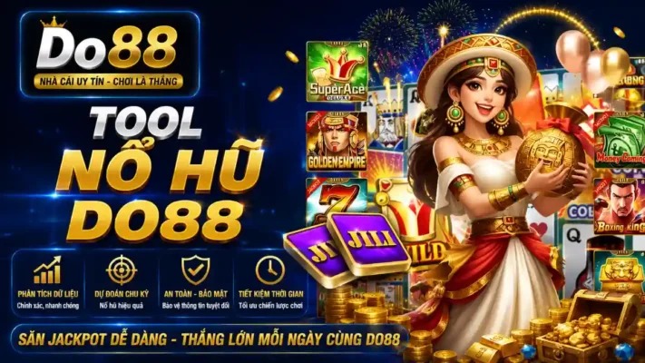 Khám phá Tool Nổ Hũ DO88 với các tính năng phân tích dữ liệu, dự đoán xu hướng, quản lý vốn và hỗ trợ xây dựng chiến lược chơi hiệu quả hơn.