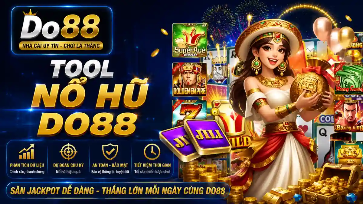 Khám phá Tool Nổ Hũ DO88 với các tính năng phân tích dữ liệu, dự đoán xu hướng, quản lý vốn và hỗ trợ xây dựng chiến lược chơi hiệu quả hơn.