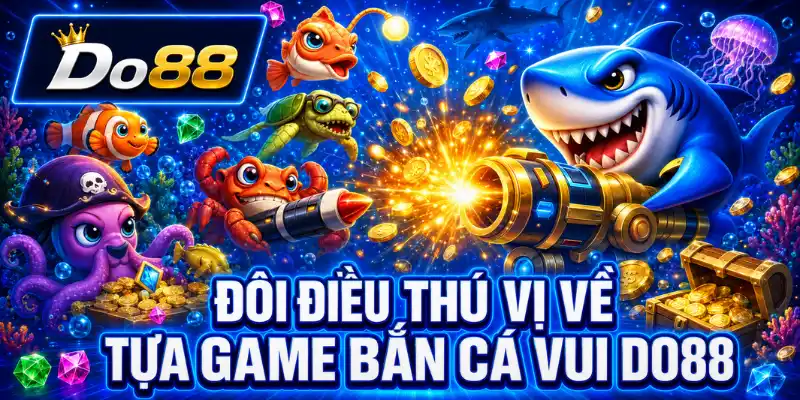 Đôi điều thú vị về tựa game Bắn Cá Vui DO88 Đôi điều thú vị về game Bắn Cá Vui DO88 với đồ họa đại dương sinh động, nhân vật bắt mắt và hiệu ứng săn thưởng hấp dẫn.