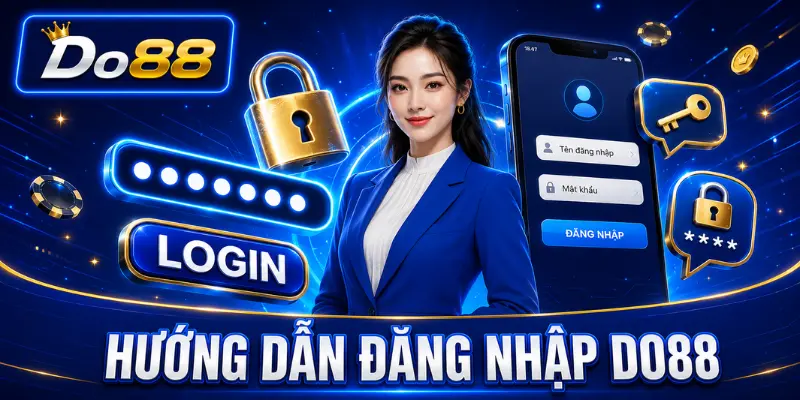 Hướng dẫn đăng nhập DO88 trên điện thoại bằng tên tài khoản và mật khẩu với các bước đơn giản, bảo mật.