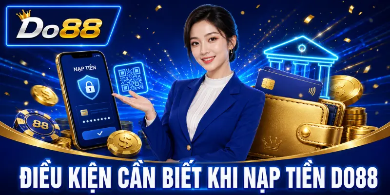 Điều kiện cần biết khi nạp tiền DO88 gồm xác minh tài khoản, sử dụng phương thức thanh toán chính chủ và kiểm tra hạn mức giao dịch.