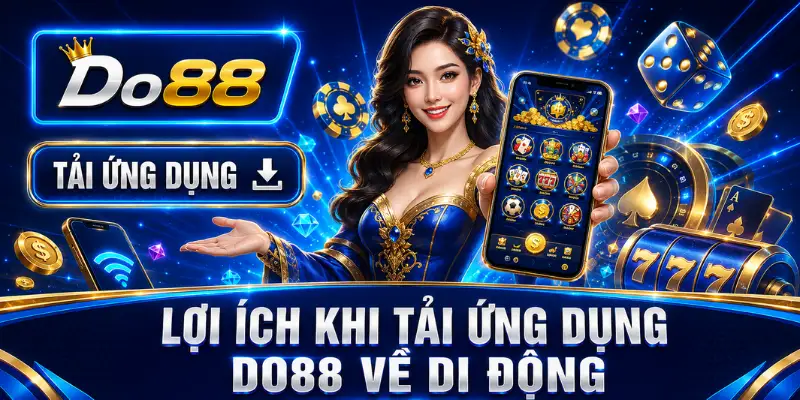 Lợi ích khi tải ứng dụng DO88 về điện thoại gồm truy cập nhanh, giao diện tối ưu và trải nghiệm nhiều trò chơi trực tuyến.