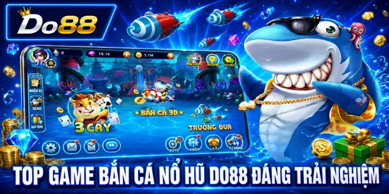 Top game bắn cá nổ hũ DO88 đáng trải nghiệm Top game bắn cá nổ hũ DO88 đáng trải nghiệm với đồ họa đại dương sống động và nhiều chế độ chơi hấp dẫn.