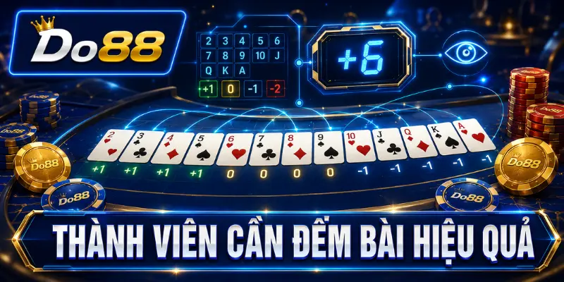 Cách đếm bài hiệu quả khi chơi Xì Dách tại DO88 bằng việc theo dõi các lá bài đã xuất hiện và tổng điểm đang có.