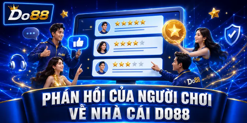 Phản hồi của người chơi về nhà cái DO88 qua hệ thống đánh giá sao, nhận xét trải nghiệm và chất lượng hỗ trợ khách hàng.