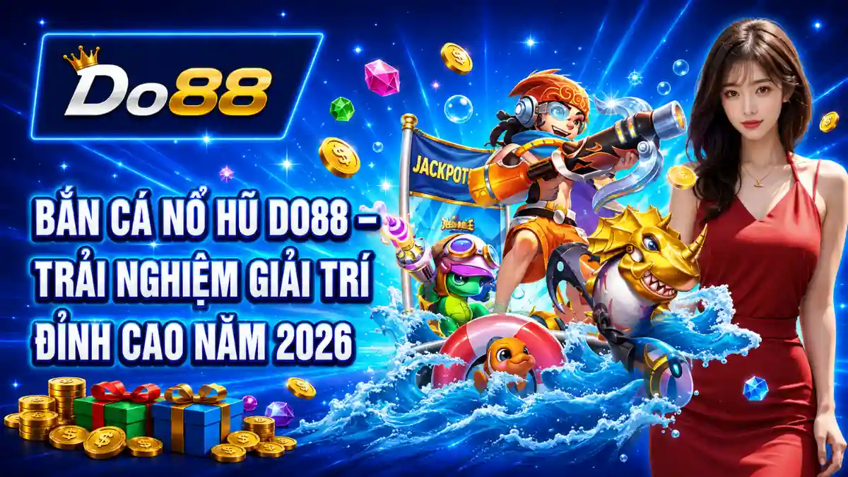 Khám phá Bắn Cá Nổ Hũ DO88 năm 2026 với đồ họa đại dương sống động, lối chơi săn thưởng hấp dẫn và nhiều cơ hội chinh phục Jackpot.