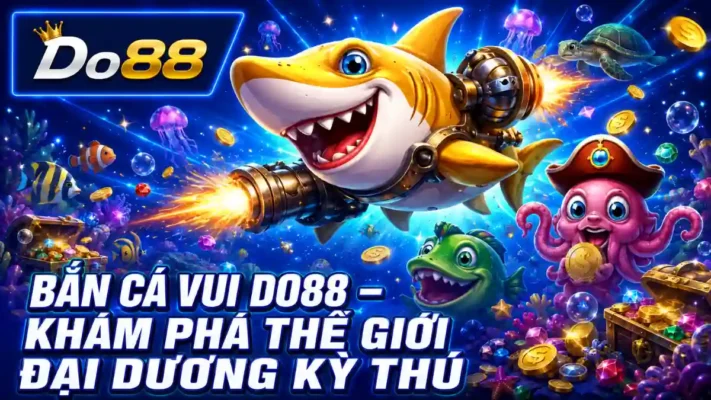 Khám phá Bắn Cá Vui DO88 với đại dương sống động, sinh vật biển đa dạng và hành trình săn thưởng giải trí đầy màu sắc, hấp dẫn.