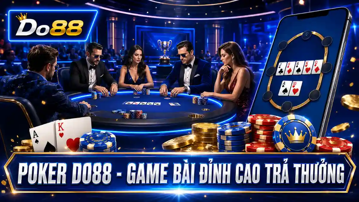 Khám phá Poker DO88 với bàn chơi trực tuyến hiện đại, luật đấu bài chiến thuật và nhiều chế độ hấp dẫn dành cho người yêu thích game bài.