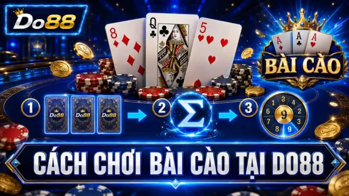 Tìm hiểu cách chơi bài cào tại DO88, từ quy trình nhận ba lá bài, cách tính điểm đến quy tắc xác định kết quả đơn giản cho người mới.